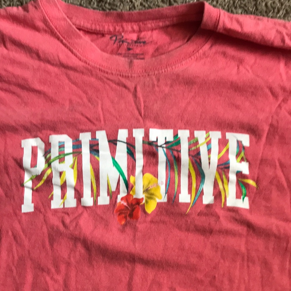 Pink coral primitive tshirt